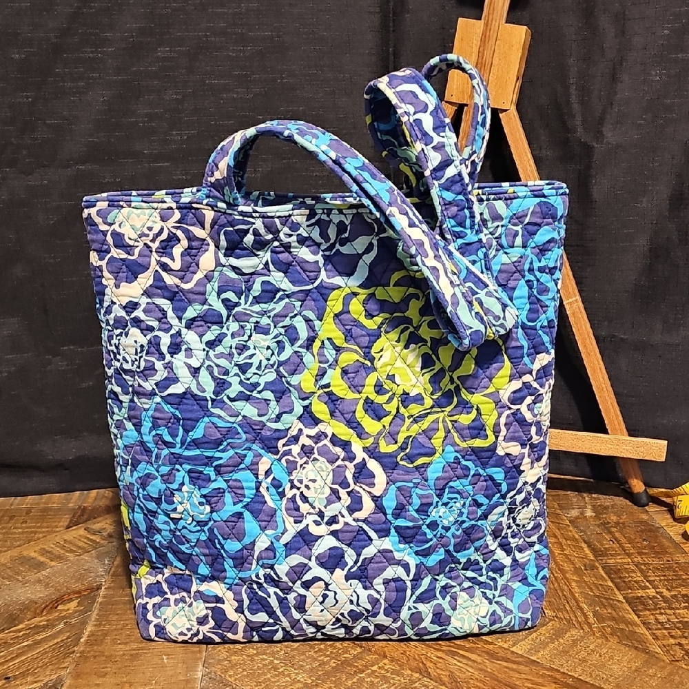 Vera Bradley Blue and Yellow Floral Tote
